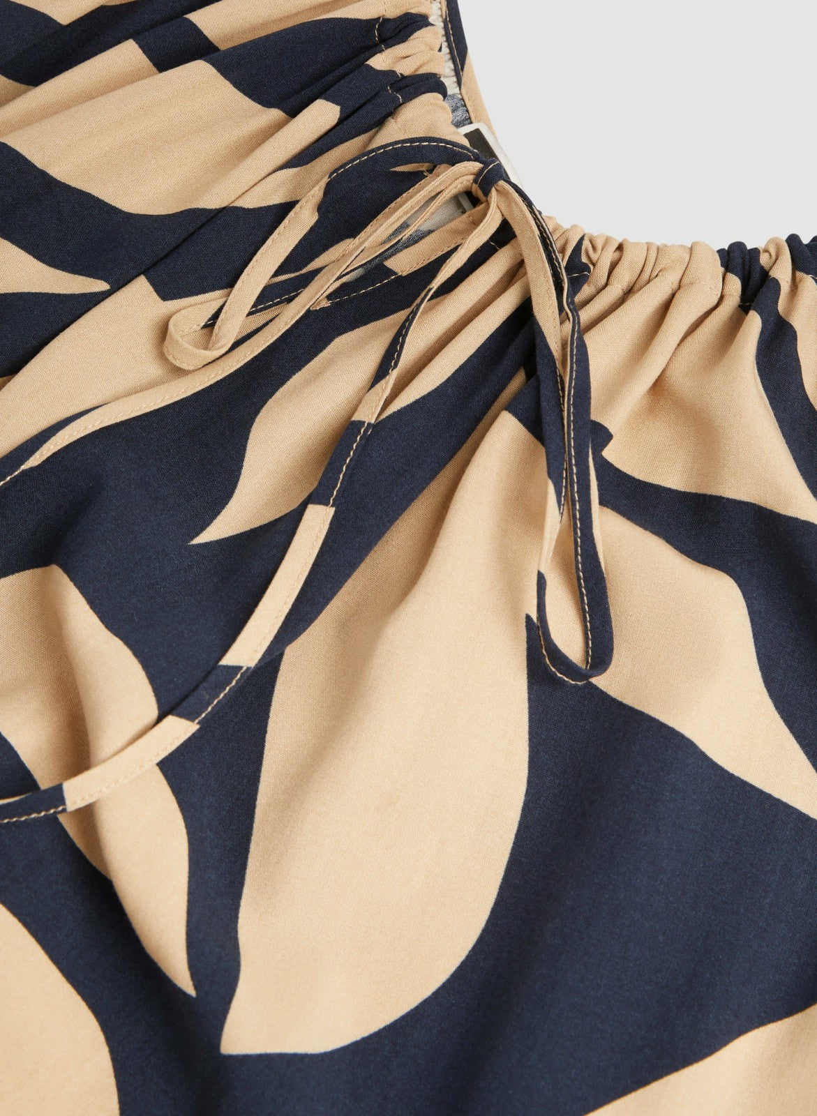 Women Tonal Leaf Print Maxi Dress Blue Pattern | Melanie Lyne