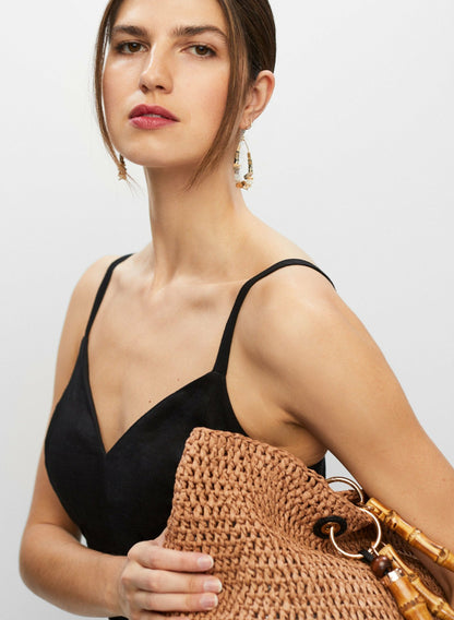 Women Lace Detail Tiered Maxi Dress Black | Melanie Lyne