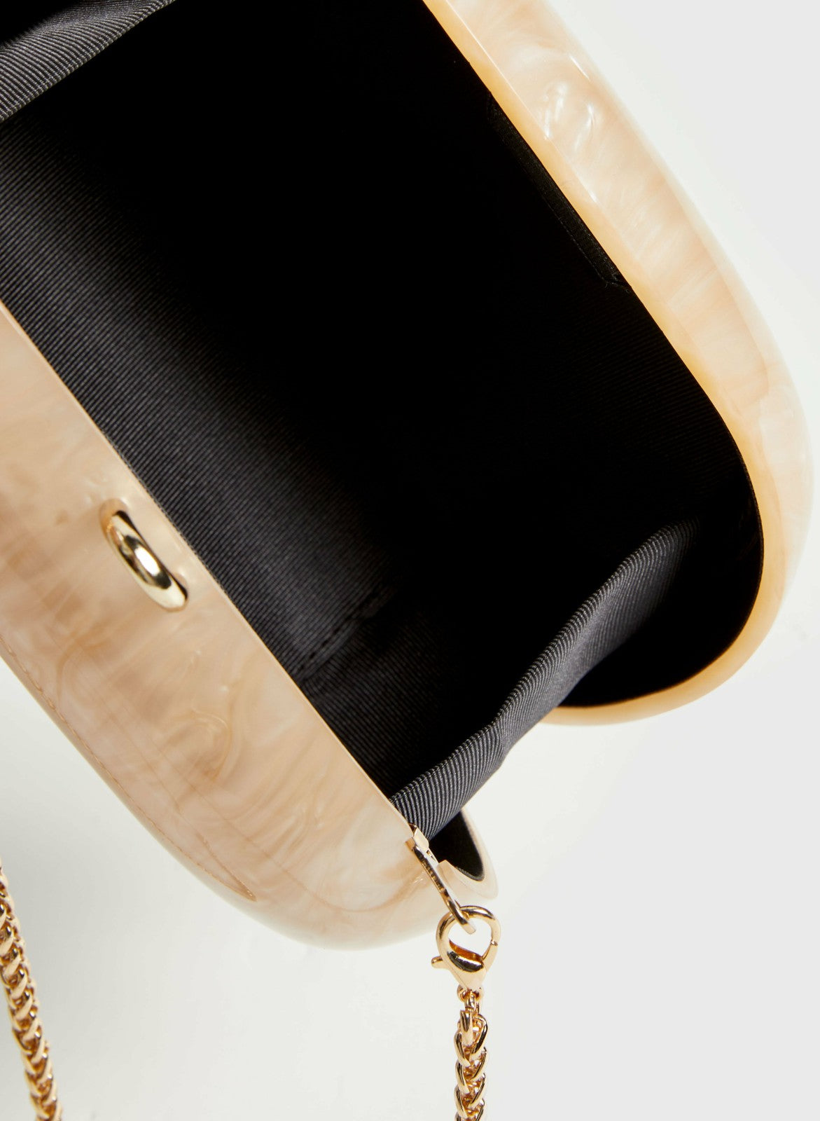 Women Oval Mother-of-Pearl Clutch Whisper White | Melanie Lyne