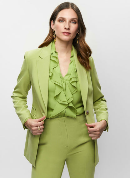 Women Single-Button Blazer Pistachio Green | Melanie Lyne