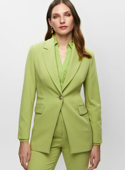 Women Single-Button Blazer Pistachio Green | Melanie Lyne