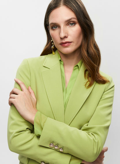 Women Single-Button Blazer Pistachio Green | Melanie Lyne