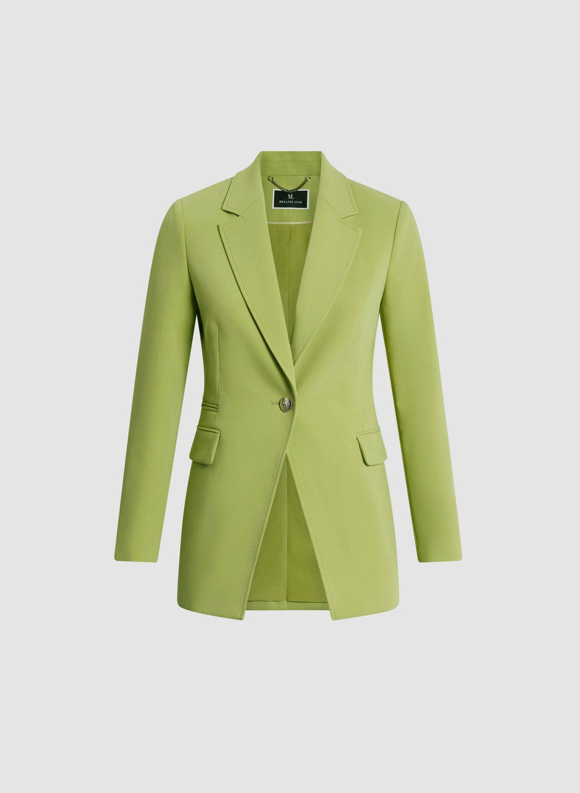 Women Single-Button Blazer Pistachio Green | Melanie Lyne