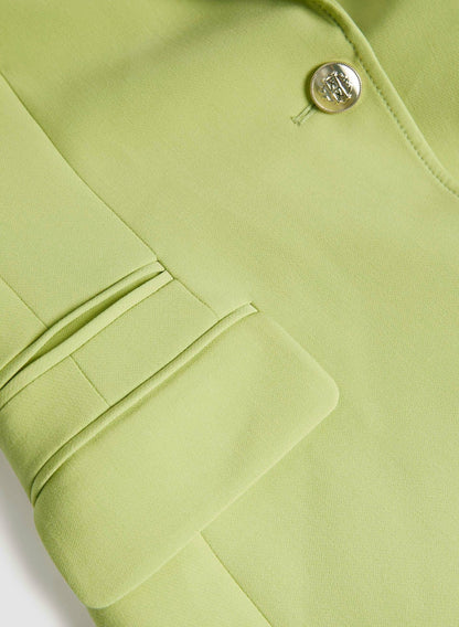 Women Single-Button Blazer Pistachio Green | Melanie Lyne