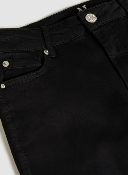 Women Super Soft Slim Leg Jeans Black | Melanie Lyne