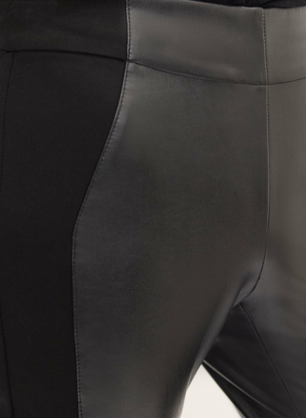 Women Kayla Vegan Leather Leggings Black | Melanie Lyne