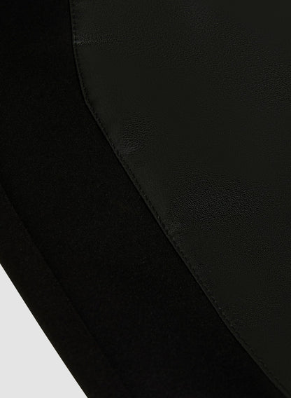 Women Kayla Vegan Leather Leggings Black | Melanie Lyne