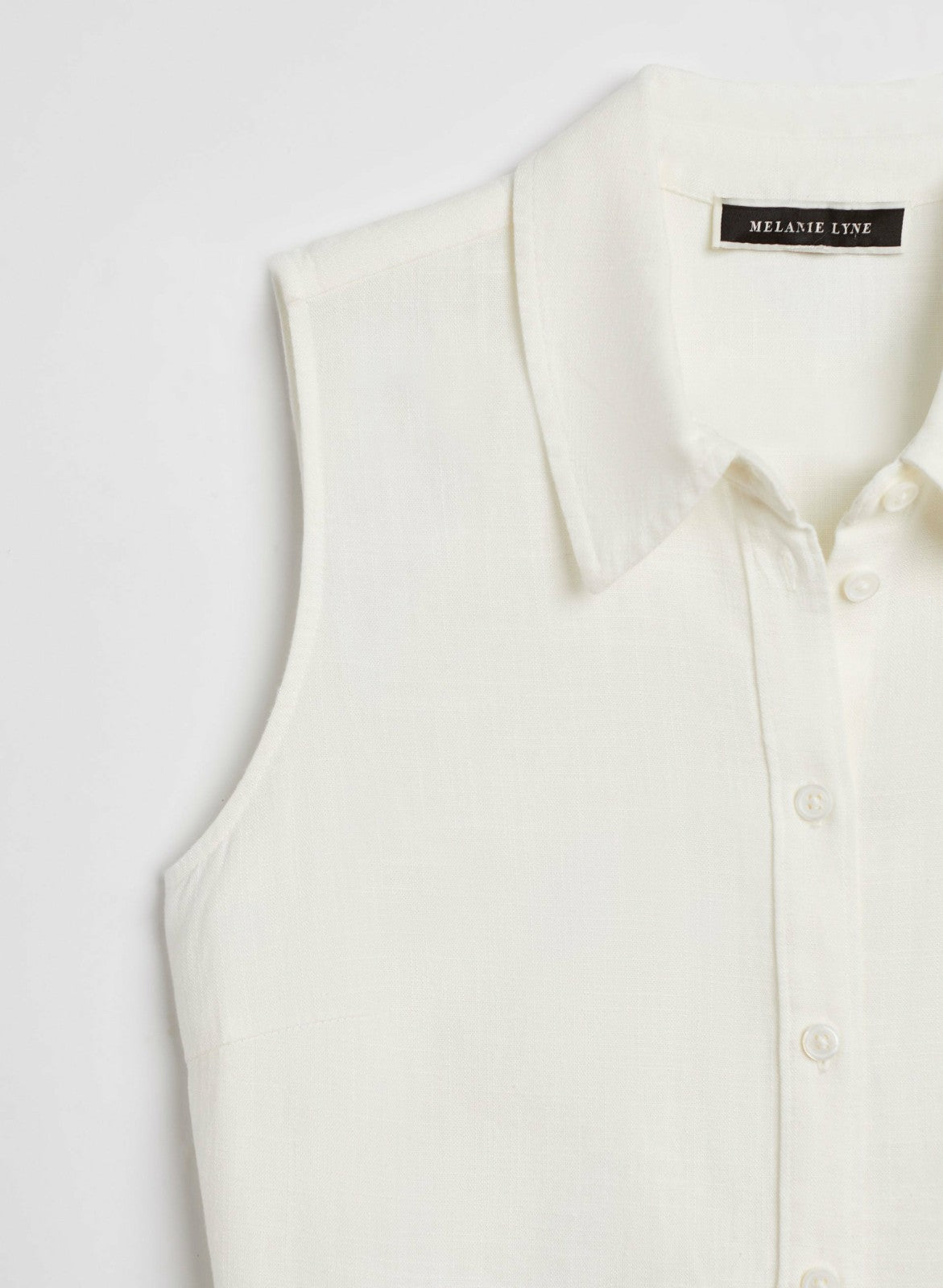Women Tie Front Button Down Shirt Ivory | Melanie Lyne