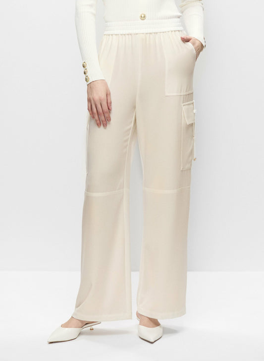 Women Pull-On Cargo Pants Panna | Melanie Lyne