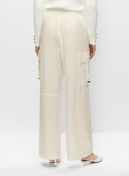 Women Pull-On Cargo Pants Panna | Melanie Lyne