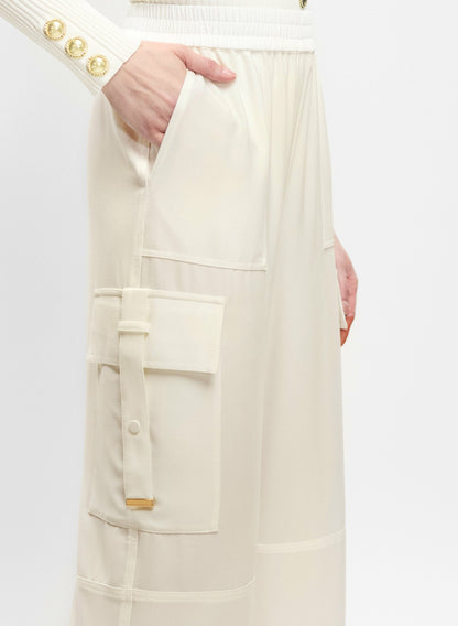 Women Pull-On Cargo Pants Panna | Melanie Lyne