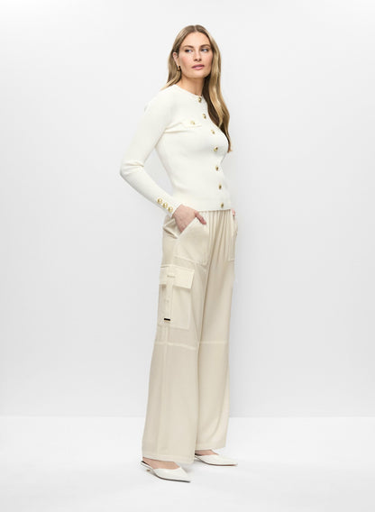Women Pull-On Cargo Pants Panna | Melanie Lyne