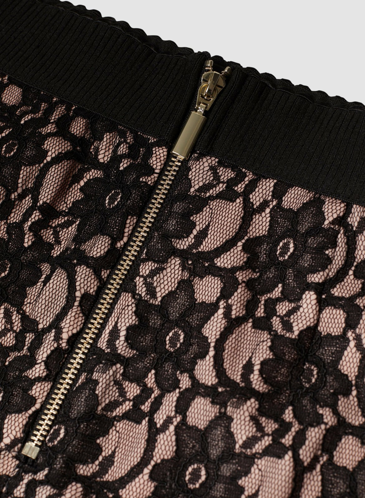 Women Floral Lace Pencil Skirt Black | Melanie Lyne