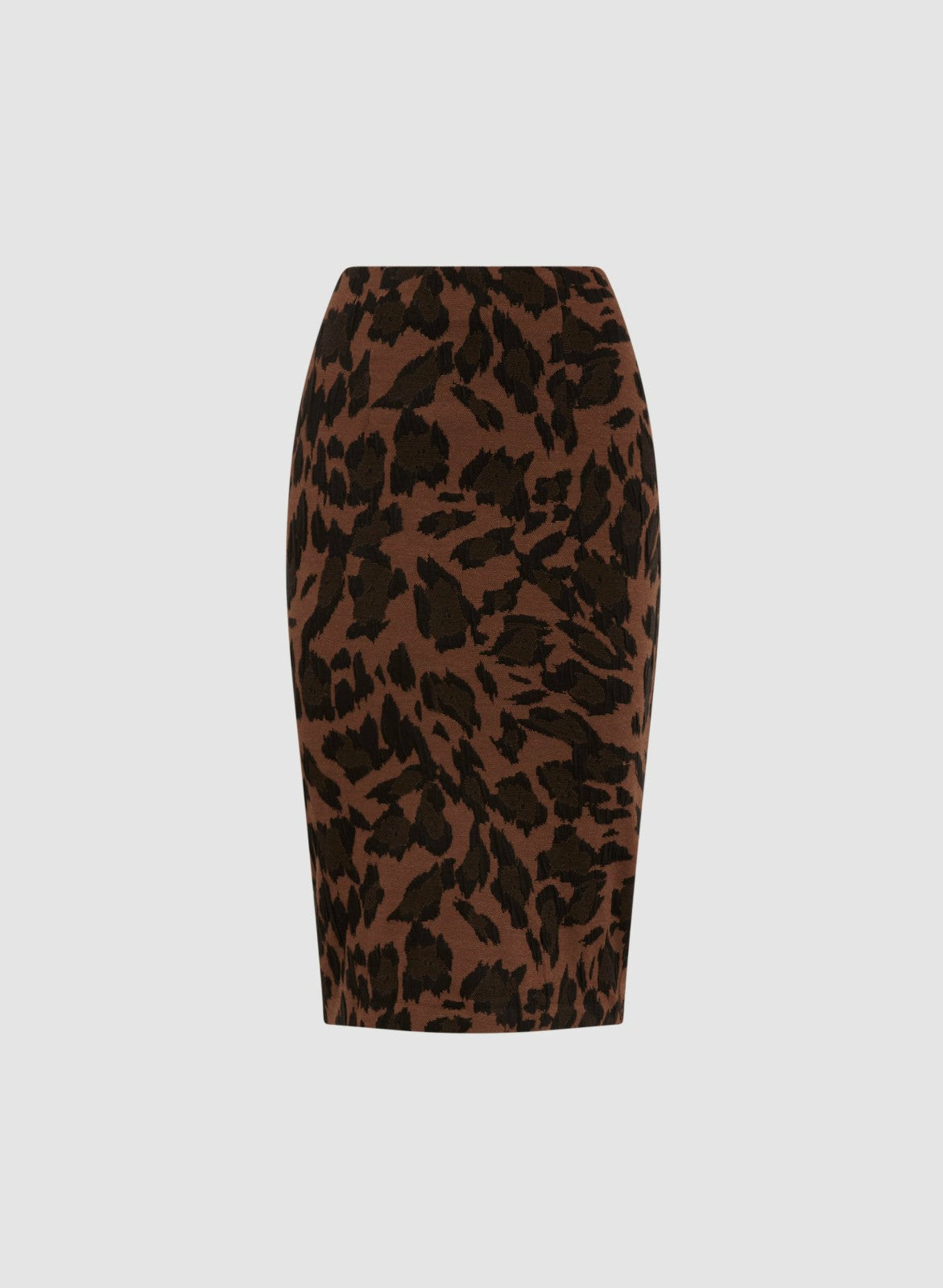 Women Pull-On Leopard Motif Skirt Dark Camello | Melanie Lyne