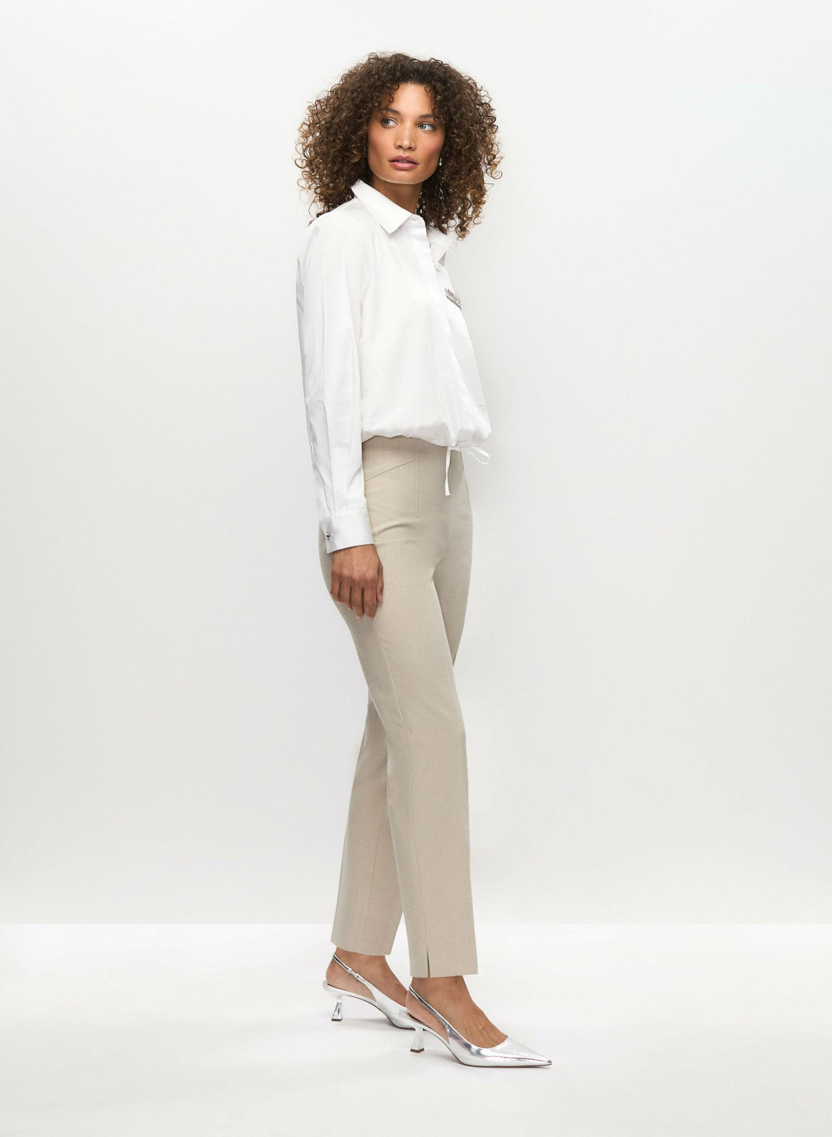 Women Amber Ankle Length Pants Pecan | Melanie Lyne