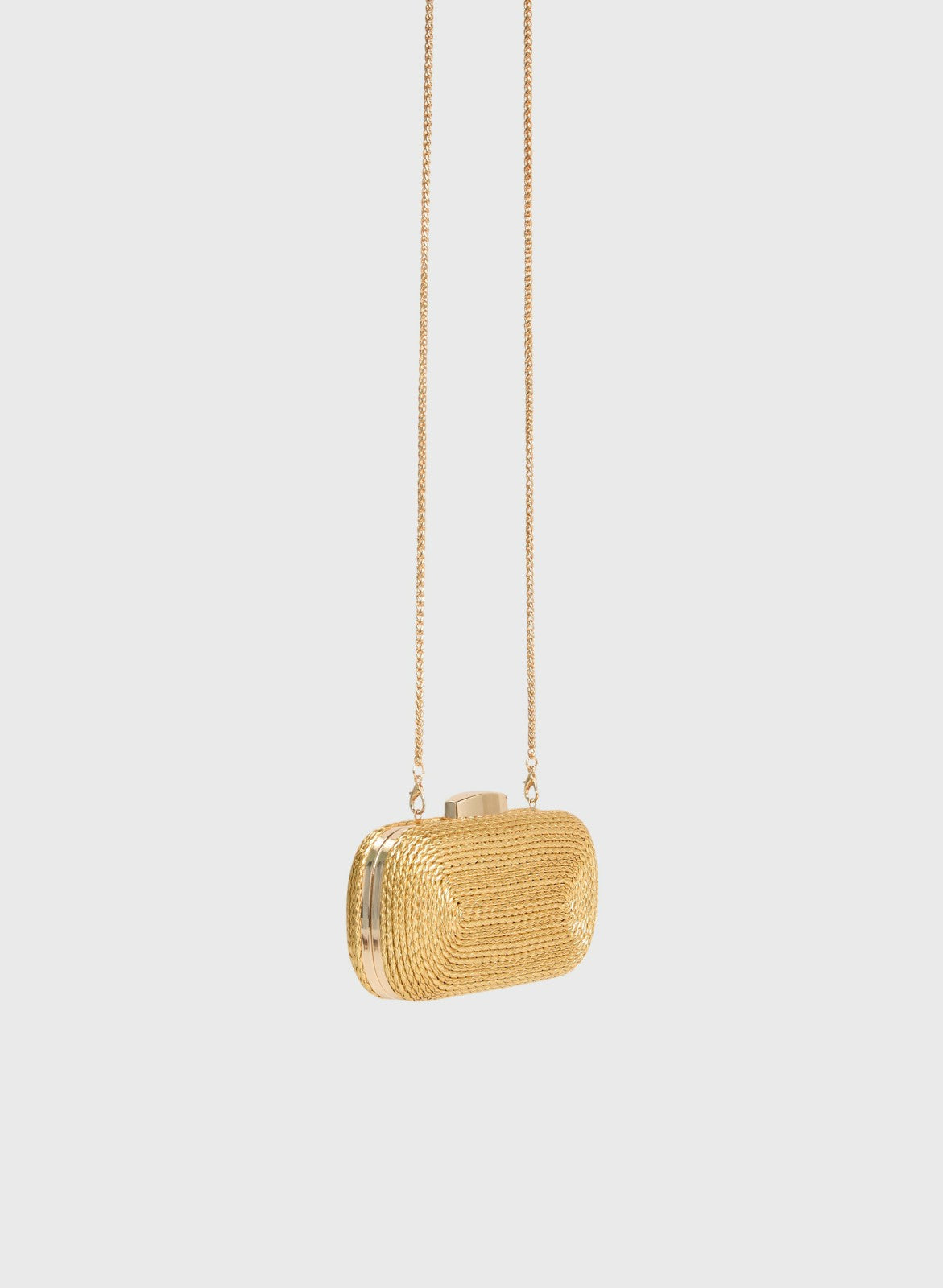 Women Metallic String Clutch Gold | Melanie Lyne