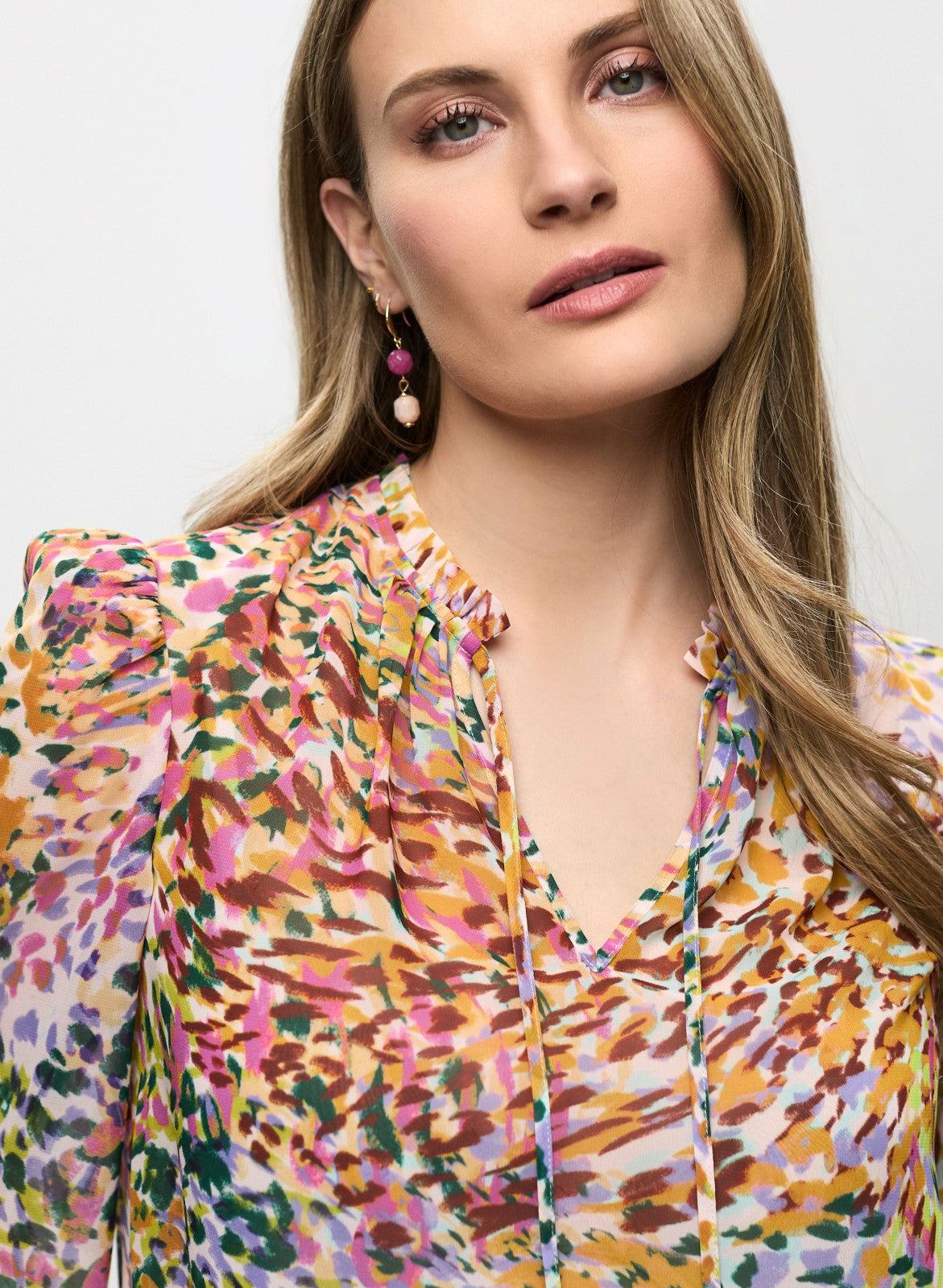 Women Abstract Print Blouse Multicolour | Melanie Lyne