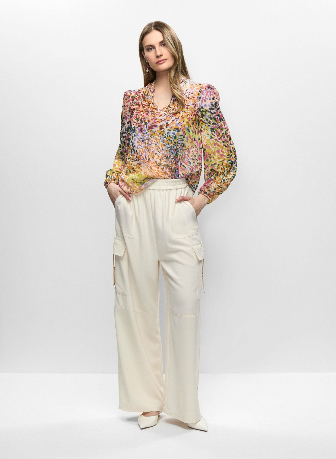 Women Abstract Print Blouse Multicolour | Melanie Lyne