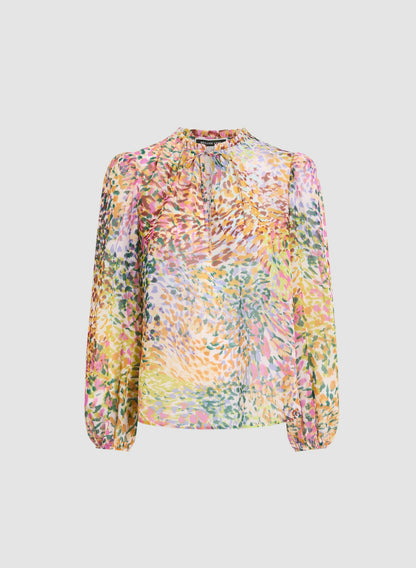 Women Abstract Print Blouse Multicolour | Melanie Lyne