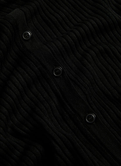 Women Long Lightweight Knit Cardigan Black | Melanie Lyne