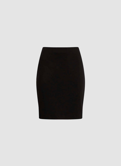 Women Pull-On Pencil Skirt Black | Melanie Lyne