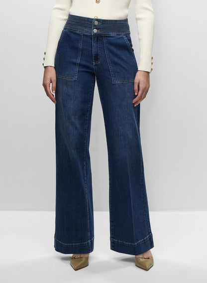 Women High-Waist Trouser Jeans Rinse Tint | Melanie Lyne
