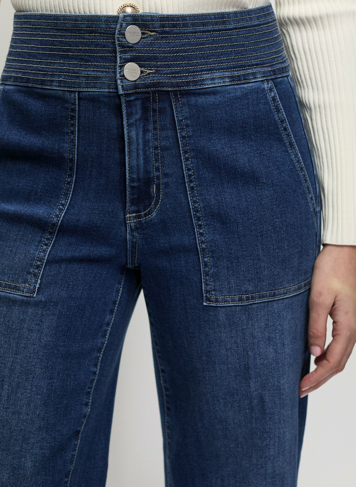 Women High-Waist Trouser Jeans Rinse Tint | Melanie Lyne