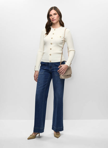 Women High-Waist Trouser Jeans Rinse Tint | Melanie Lyne