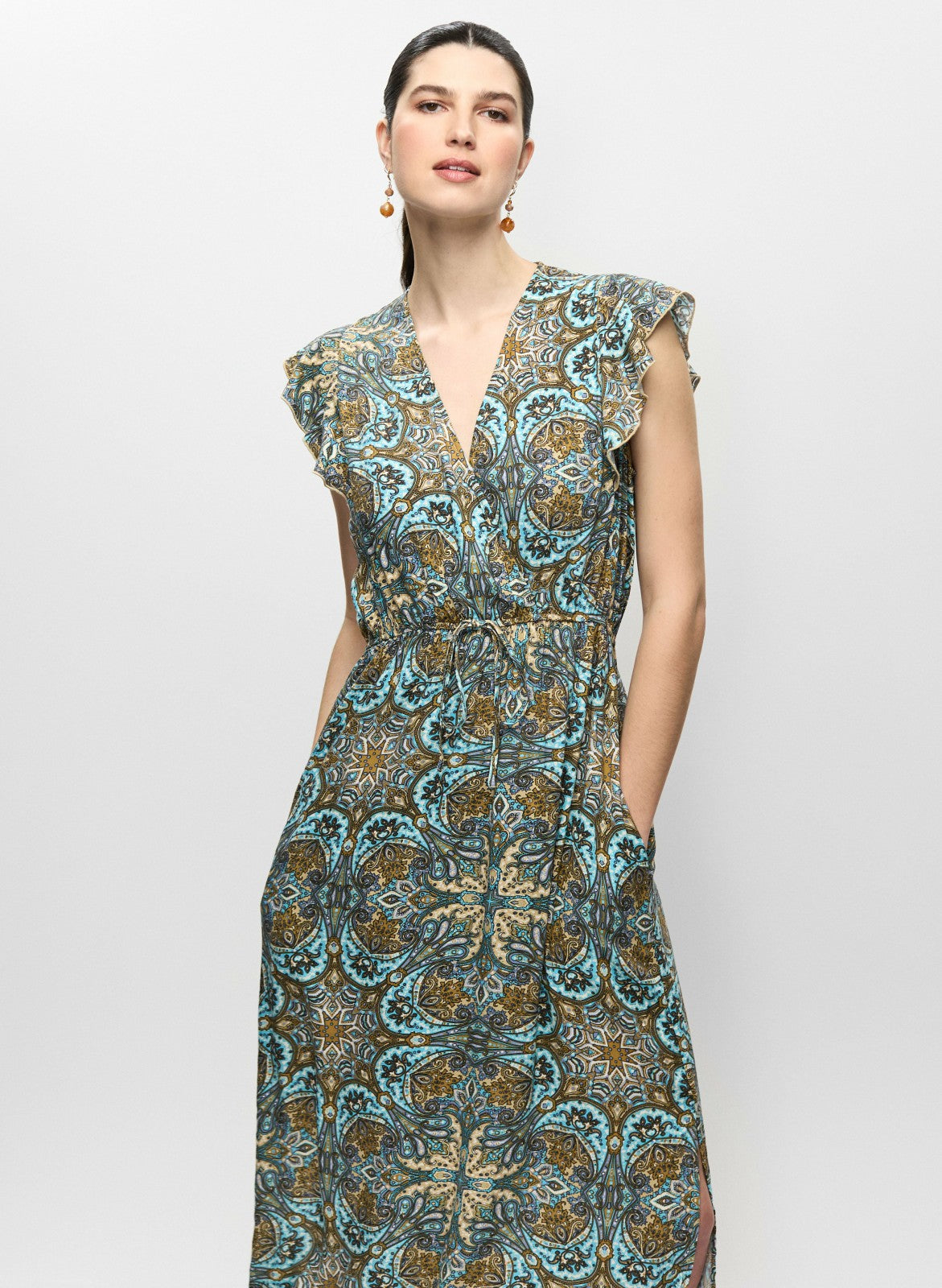 Women Abstract Print Dress Multicolour | Melanie Lyne