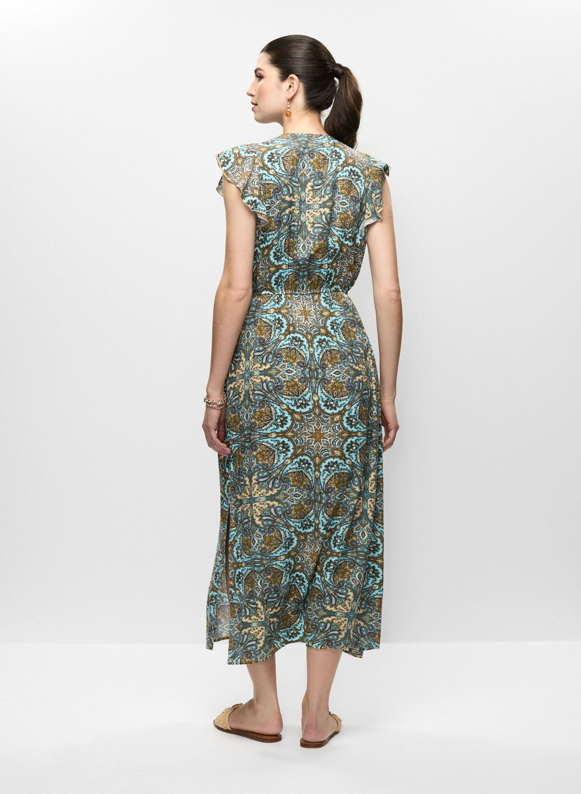 Women Abstract Print Dress Multicolour | Melanie Lyne