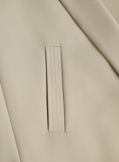 Women Ruched Sleeve Blazer Desert Sand | Melanie Lyne
