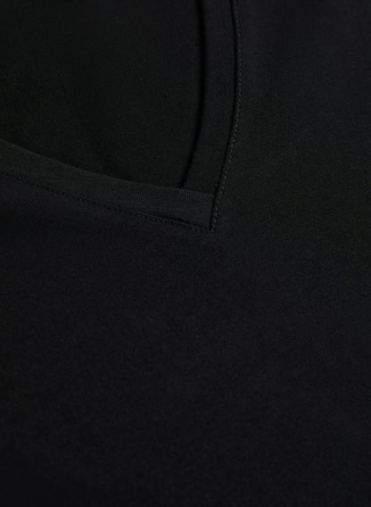 Women V-Neck T-Shirt Black | Melanie Lyne