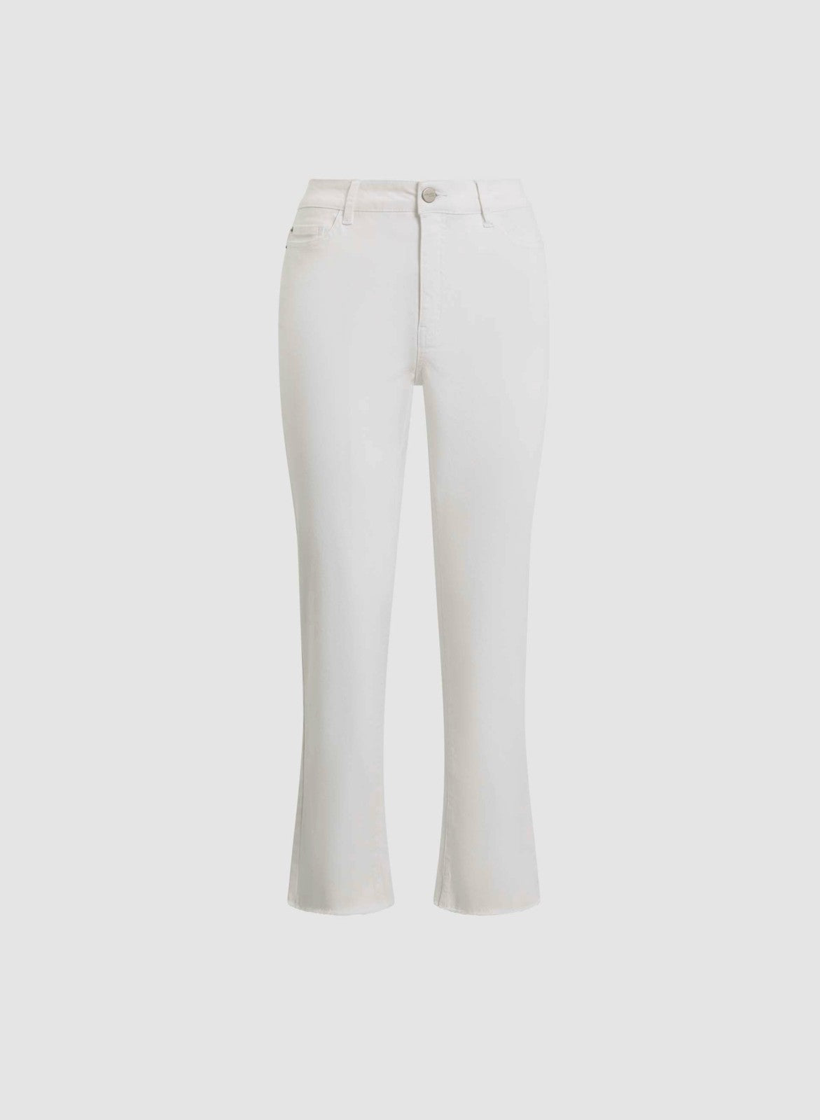 Women High-Rise Straight Leg Jeans White | Melanie Lyne
