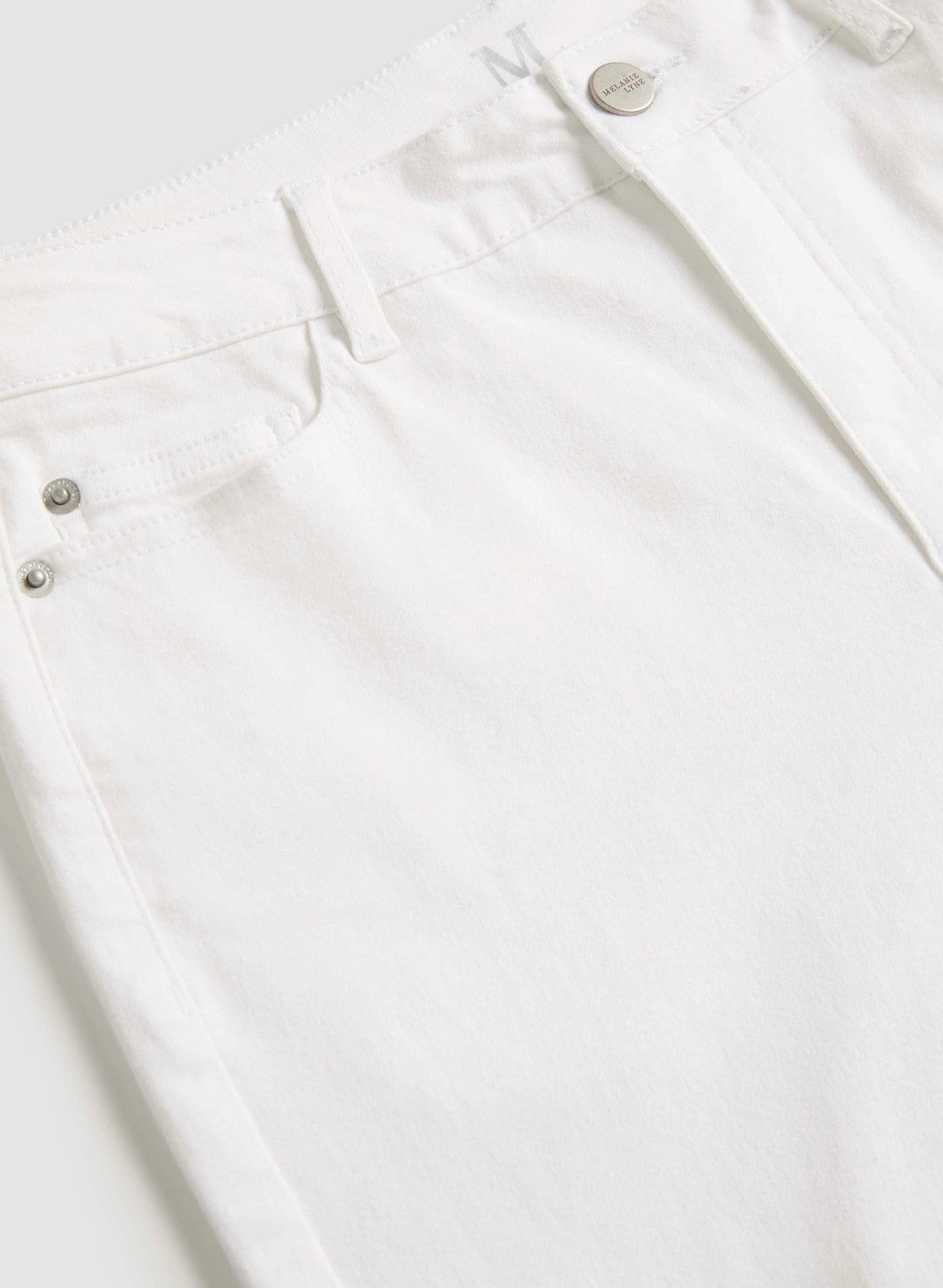 Women High-Rise Straight Leg Jeans White | Melanie Lyne