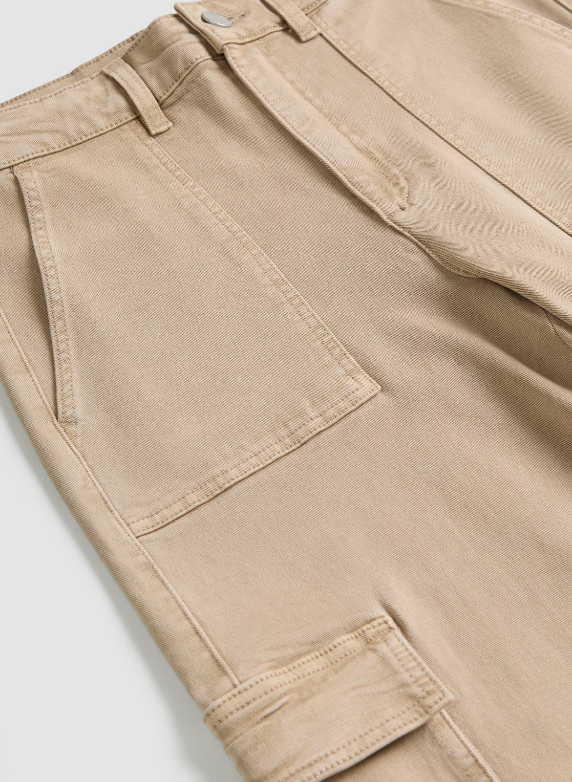 Women Wide Leg Cargo Jeans Light Chardonnay | Melanie Lyne