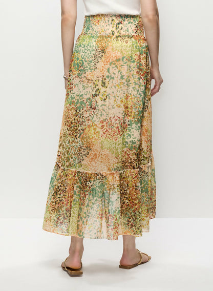 Women Mixed Animal Print Skirt Multicolour | Melanie Lyne