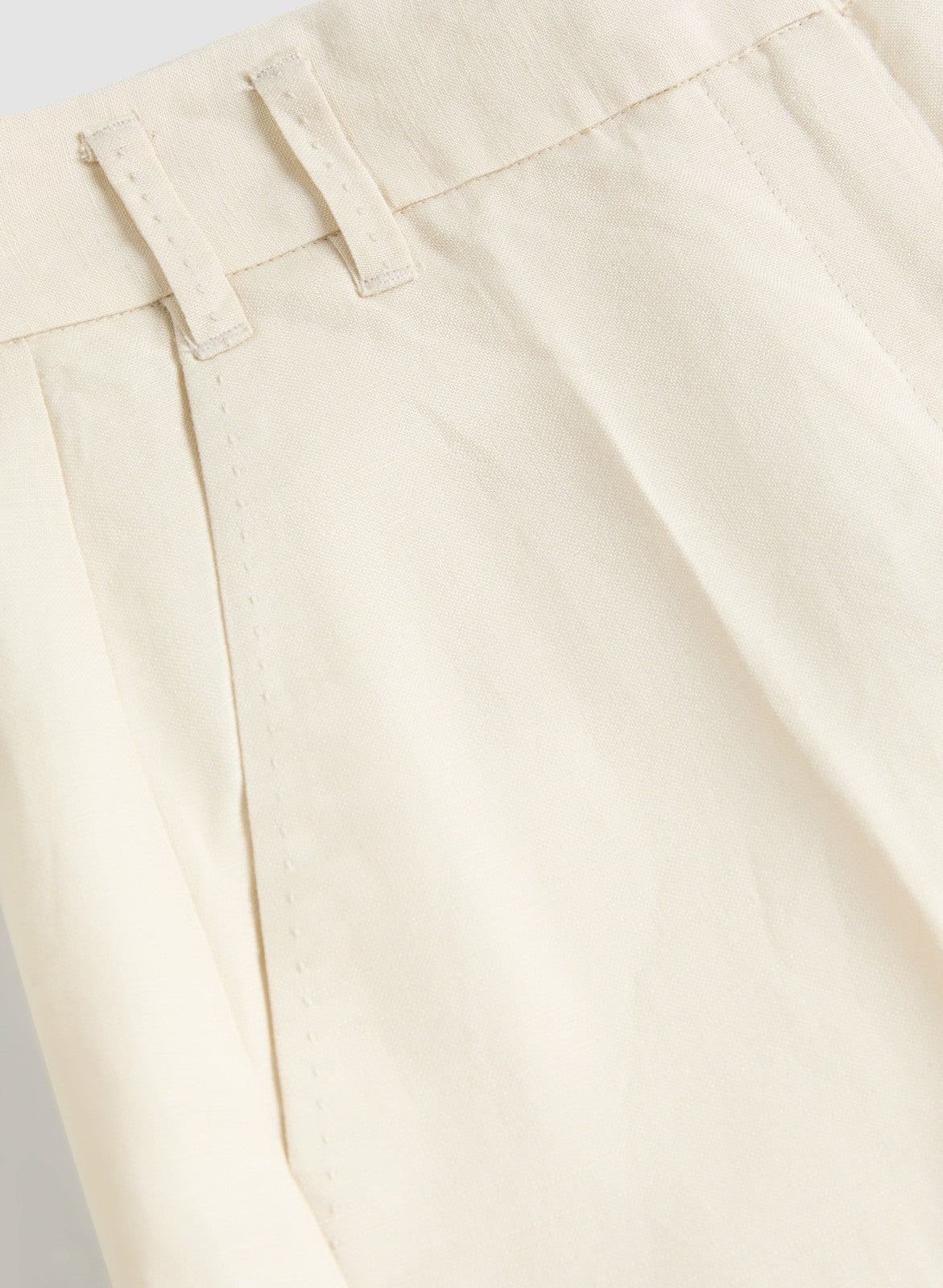 Women Linen-Blend Wide Leg Pants Stone | Melanie Lyne