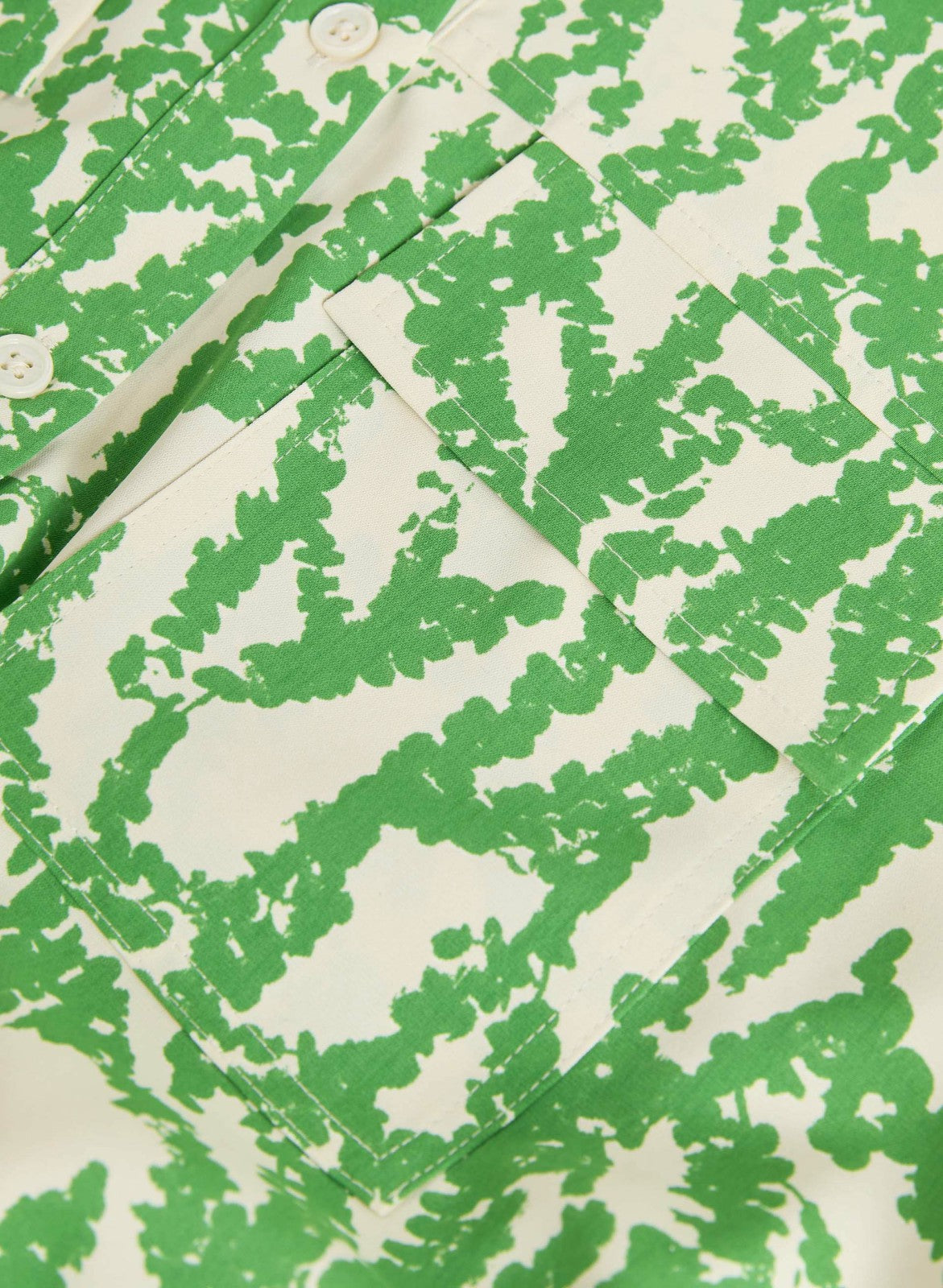 Women Abstract Print Shirt Dress Green Pattern | Melanie Lyne