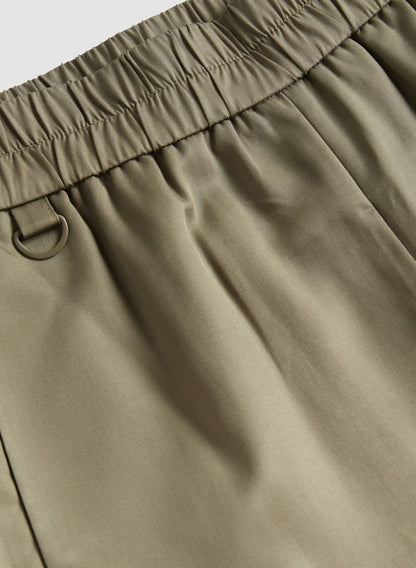 Women Tencel Pull-On Culotte Pants Olive Green | Melanie Lyne