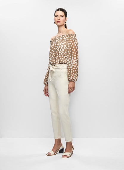 Women Tie-Waist Tapered Jeans Canvas | Melanie Lyne