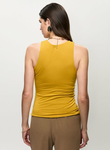 Women Essential Jersey Tank Top Saffron Yellow | Melanie Lyne