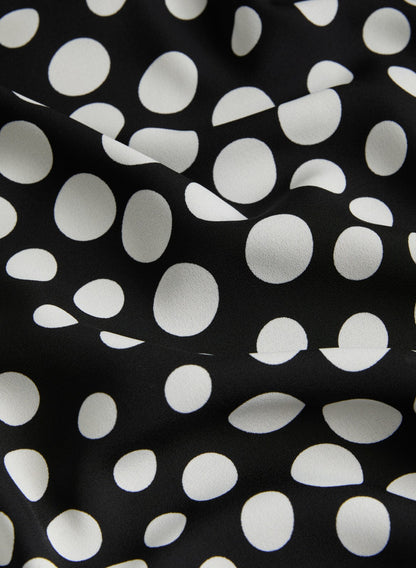 Women Sleeveless Polka Dot Blouse Black & White | Melanie Lyne
