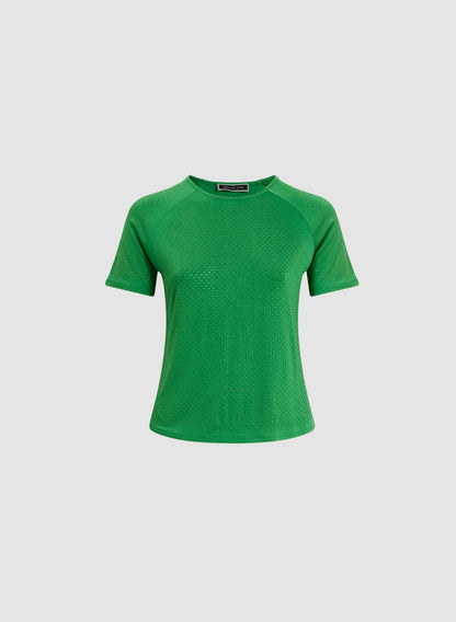 Women Studded Detail T-Shirt Palm | Melanie Lyne