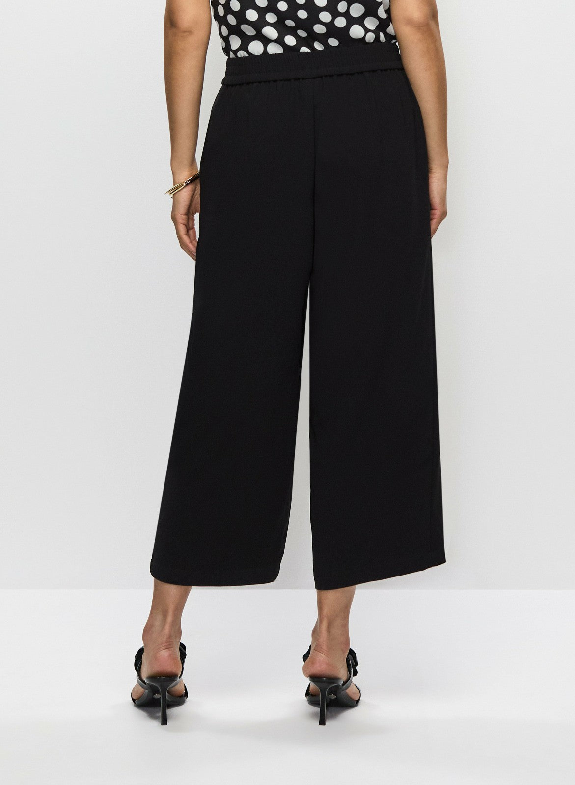 Women Belted Pull-On Pants Black | Melanie Lyne