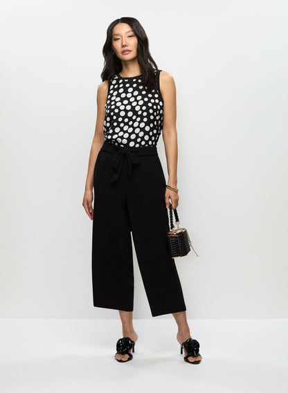 Women Belted Pull-On Pants Black | Melanie Lyne