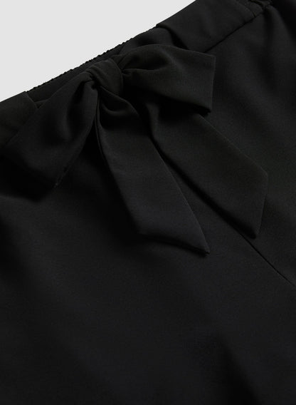 Women Belted Pull-On Pants Black | Melanie Lyne