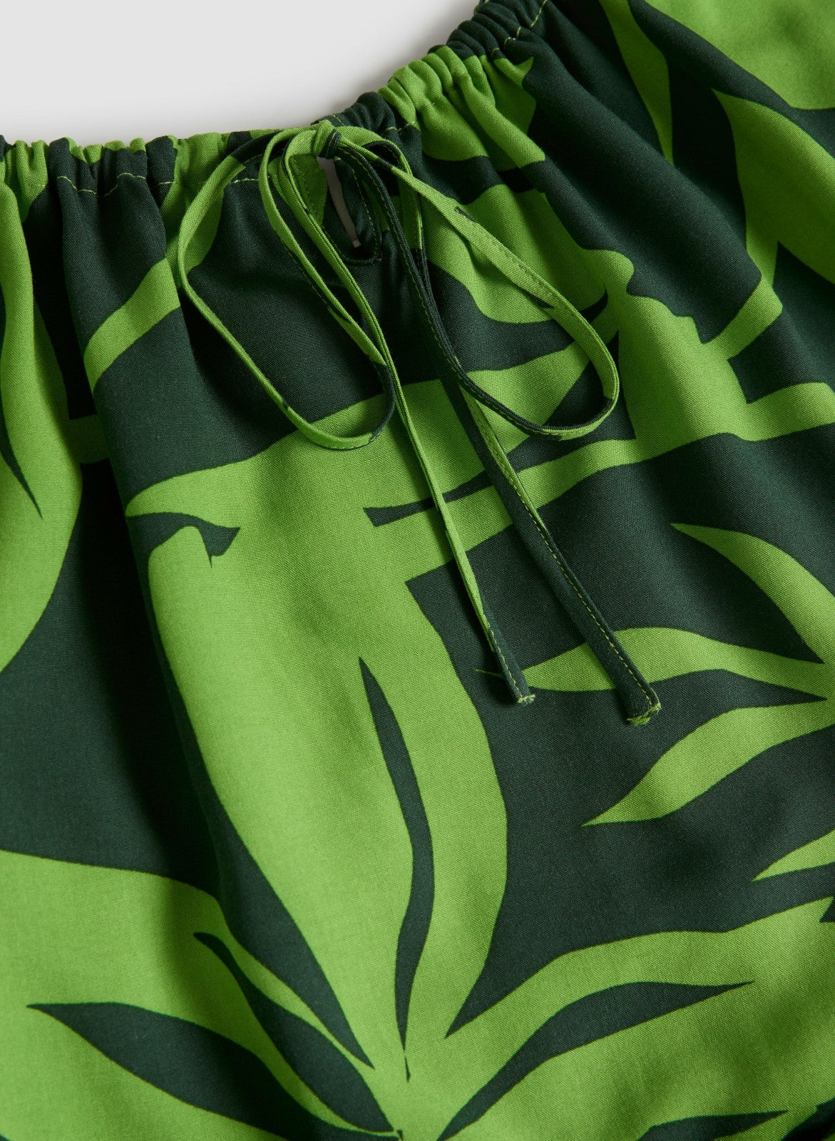 Women Tiered Palm Print Maxi Dress Green Pattern | Melanie Lyne