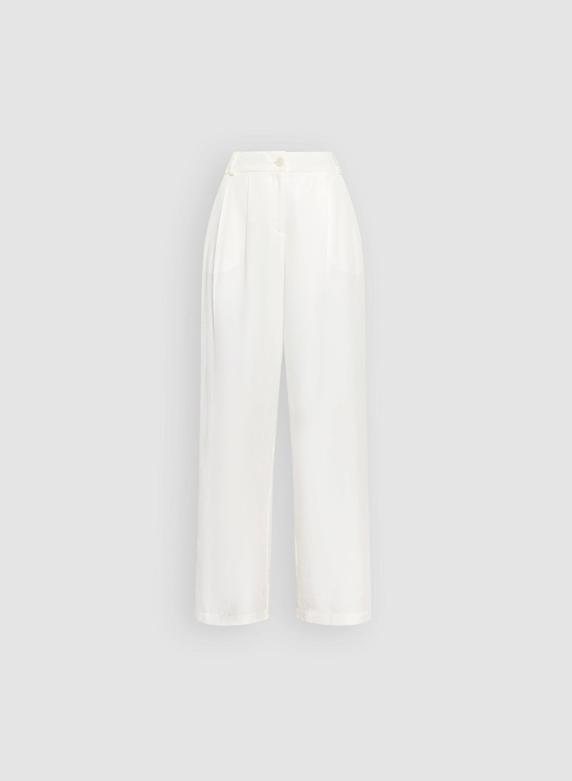 Women Tencel-Linen Wide Leg Pants Ivory | Melanie Lyne