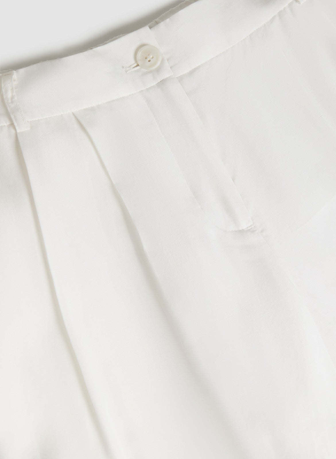 Women Tencel-Linen Wide Leg Pants Ivory | Melanie Lyne