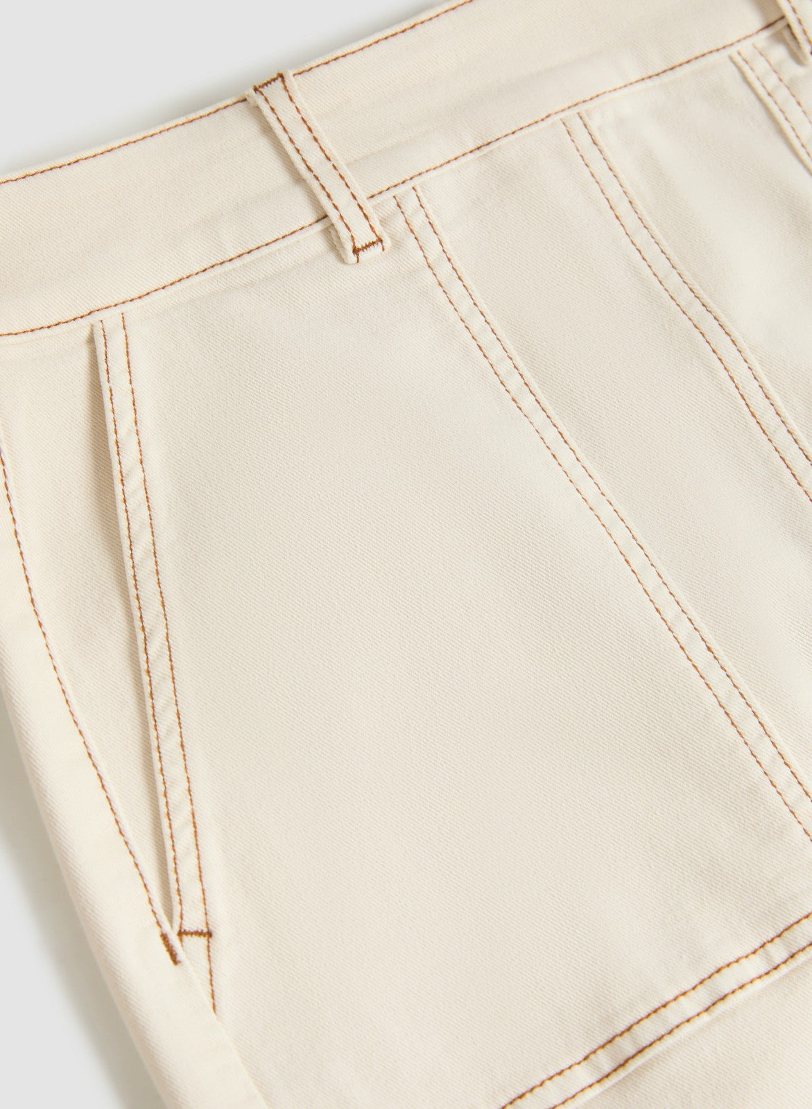 Women Contrast Stitch Denim Pencil Skirt Canvas | Melanie Lyne